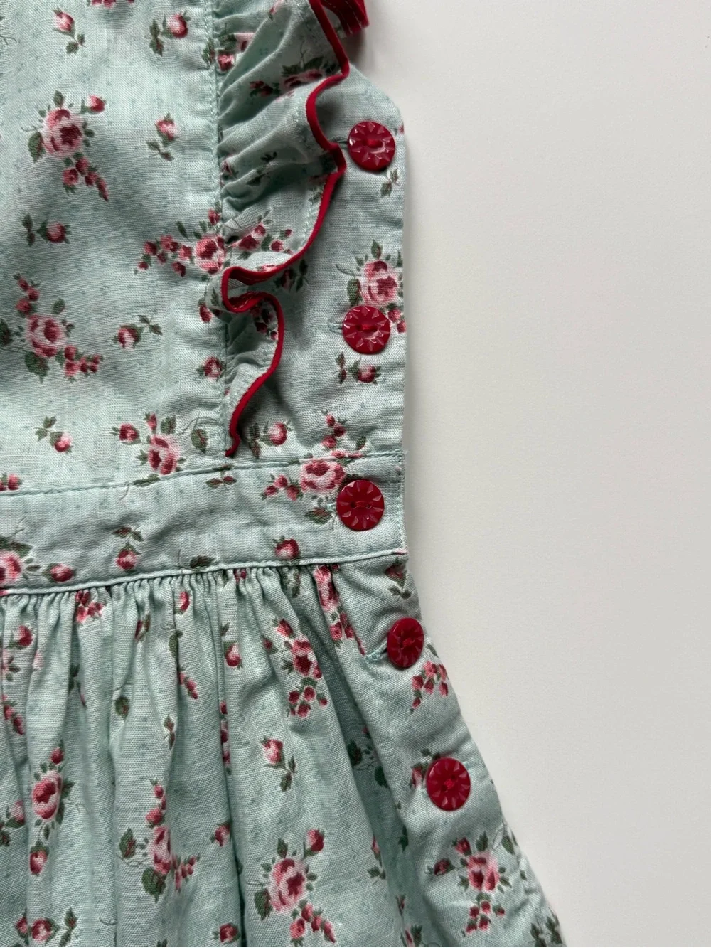Ralph Lauren Girls Floral Linen-Cotton Dress - Size 6